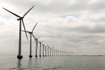 Parque eólico marino en Dinamarca